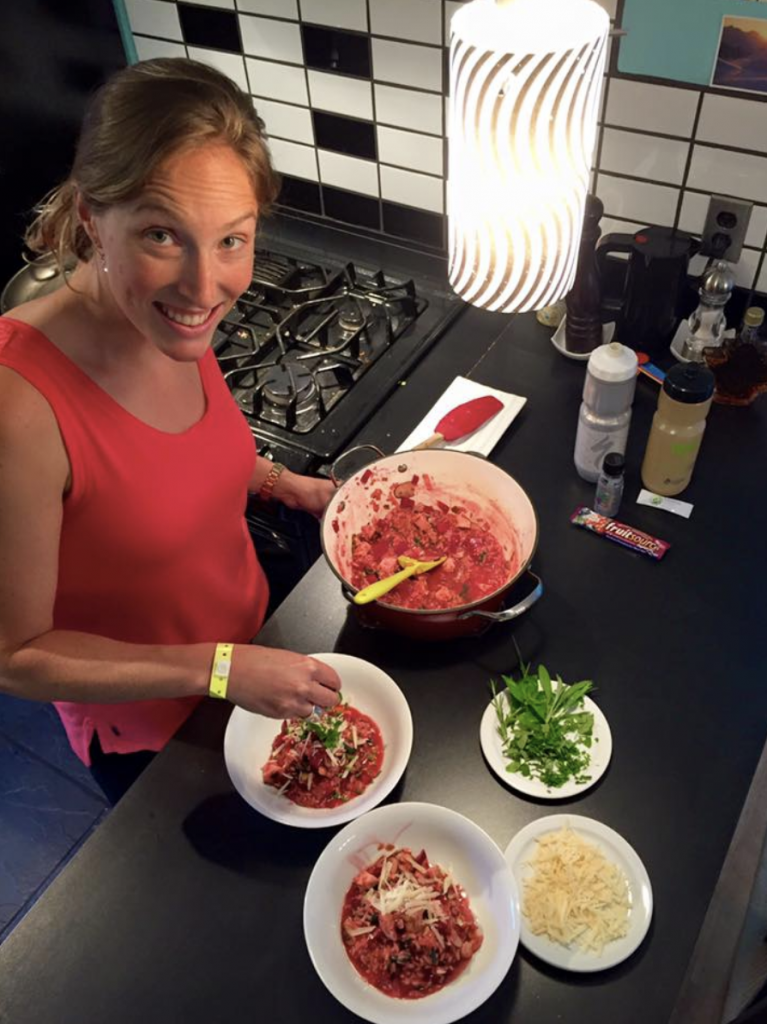 Beet risotto perfect for pre-race
