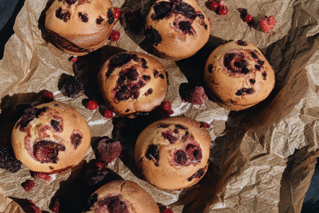 Muffins noix de coco et fruits